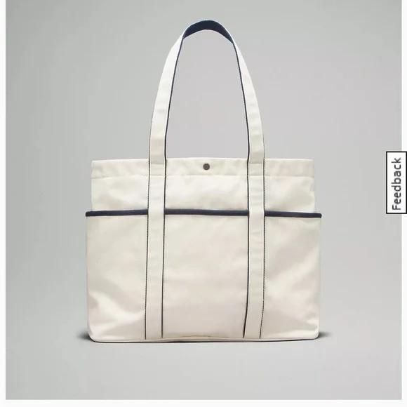 NWT Daily Multi-Pocket Canvas Tote Bag 20L Logo - Picture 3 of 5